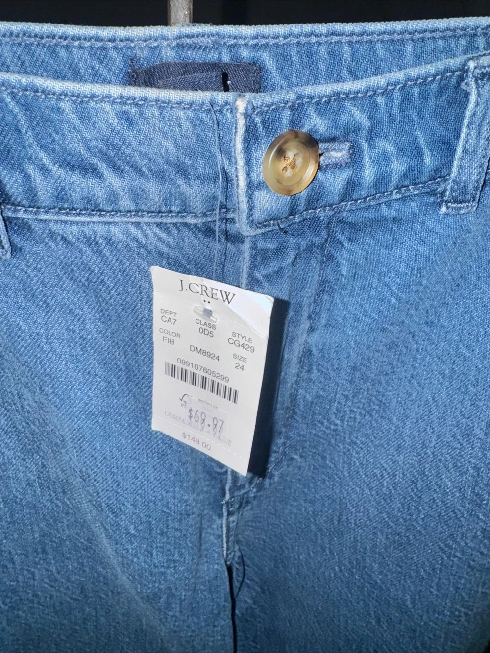 J Crew Classic High Waist  Jeans - Medium Blue